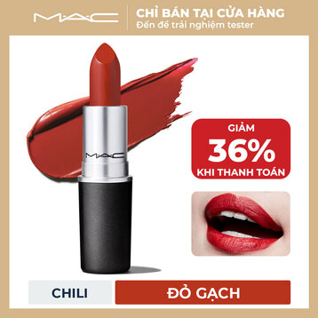 Son Thỏi MAC Mịn Lì 602 Chili - Đỏ Gạch 3g