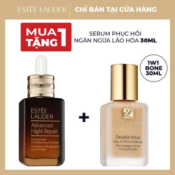 [Mua 1 Tặng 1] Combo Estee Lauder Serum Phục Hồi Ngăn Ngừa Lão Hoá 30ml Tặng Kem Nền 1W1 Bone 30ml