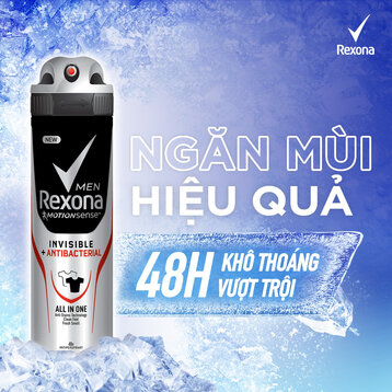 Xịt Khử Mùi Rexona Cho Nam Khô Thoáng Antibac 150ml